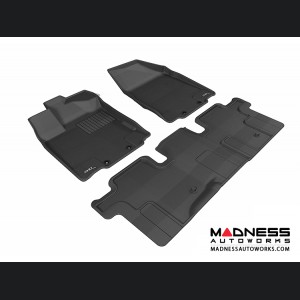 Nissan Pathfinder Floor Mats (Set of 3) - Black by 3D MAXpider